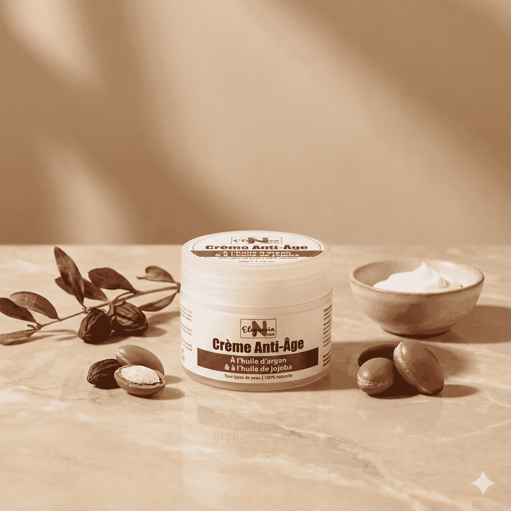 Crème Anti-Âge Elegancia - Argan & Jojoba - 100% Naturelle